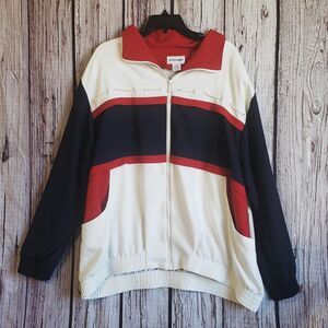 Vintage Alfred Dunner 24W PLus Women Nautical Jacket Rope Design Full Zip Boat